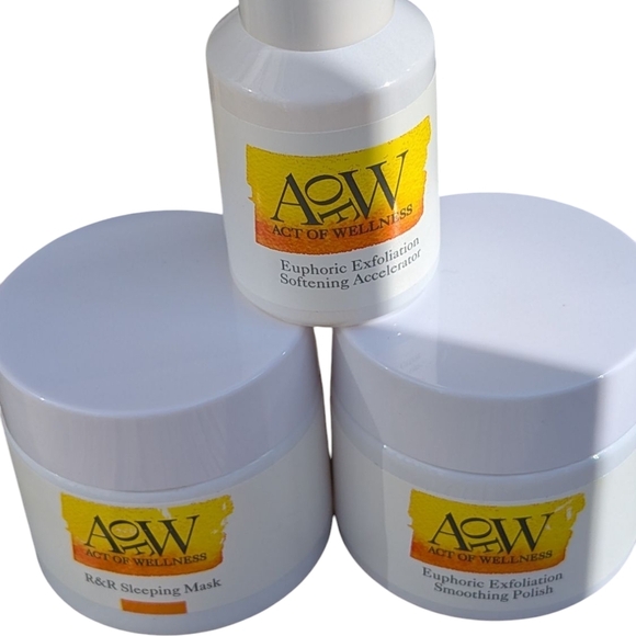 AEW Skincare Set R&R Sleeping Mask and Euphoric Polish + Exfoliator - 2pcs EUC - Picture 3 of 3